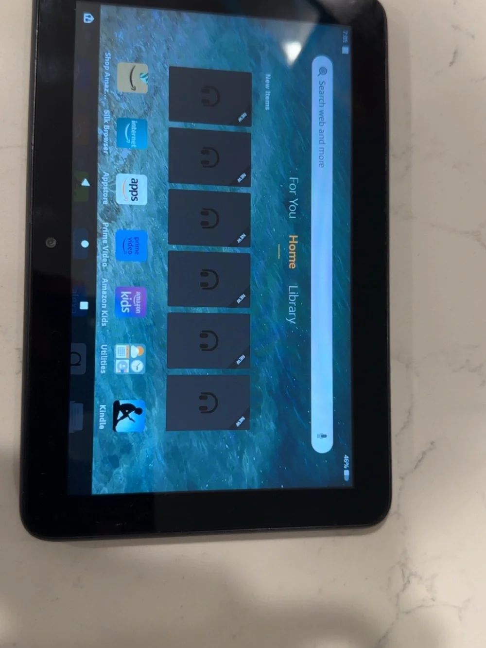 Amazon Tablet in Black with Touchscreen Display